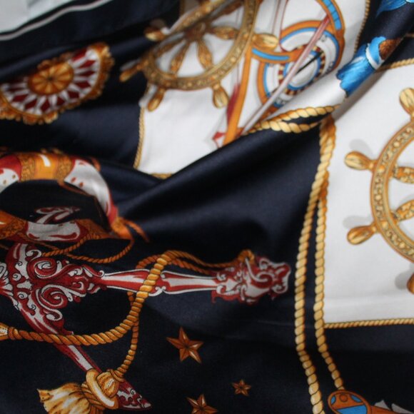 6 Silk Some Hand Rolled Vibrant Designer Look Scarfs Scarves - Picture 9 of 13